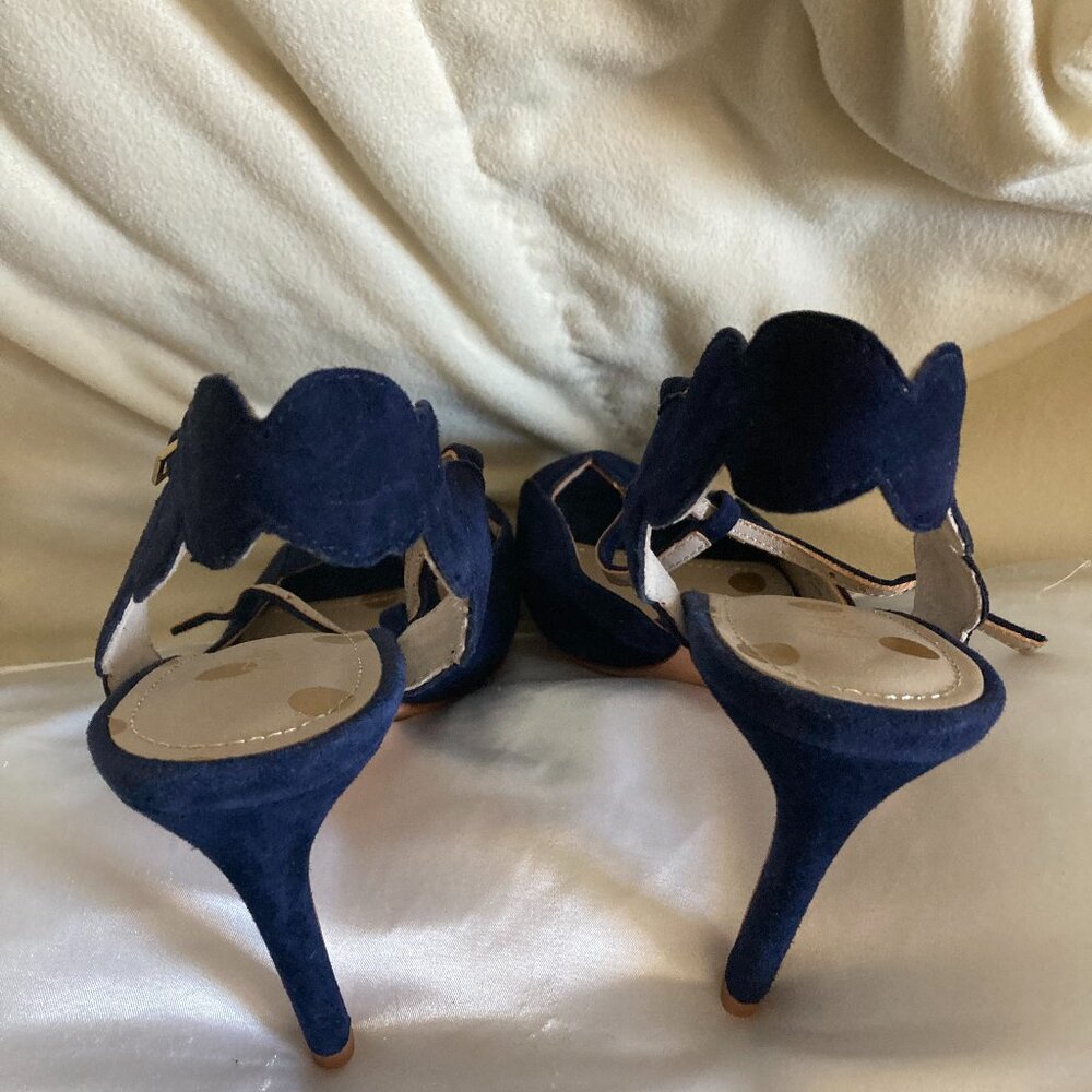 Boden navy blue open toe heels - size 39 (US size 8) - Picture 4 of 8